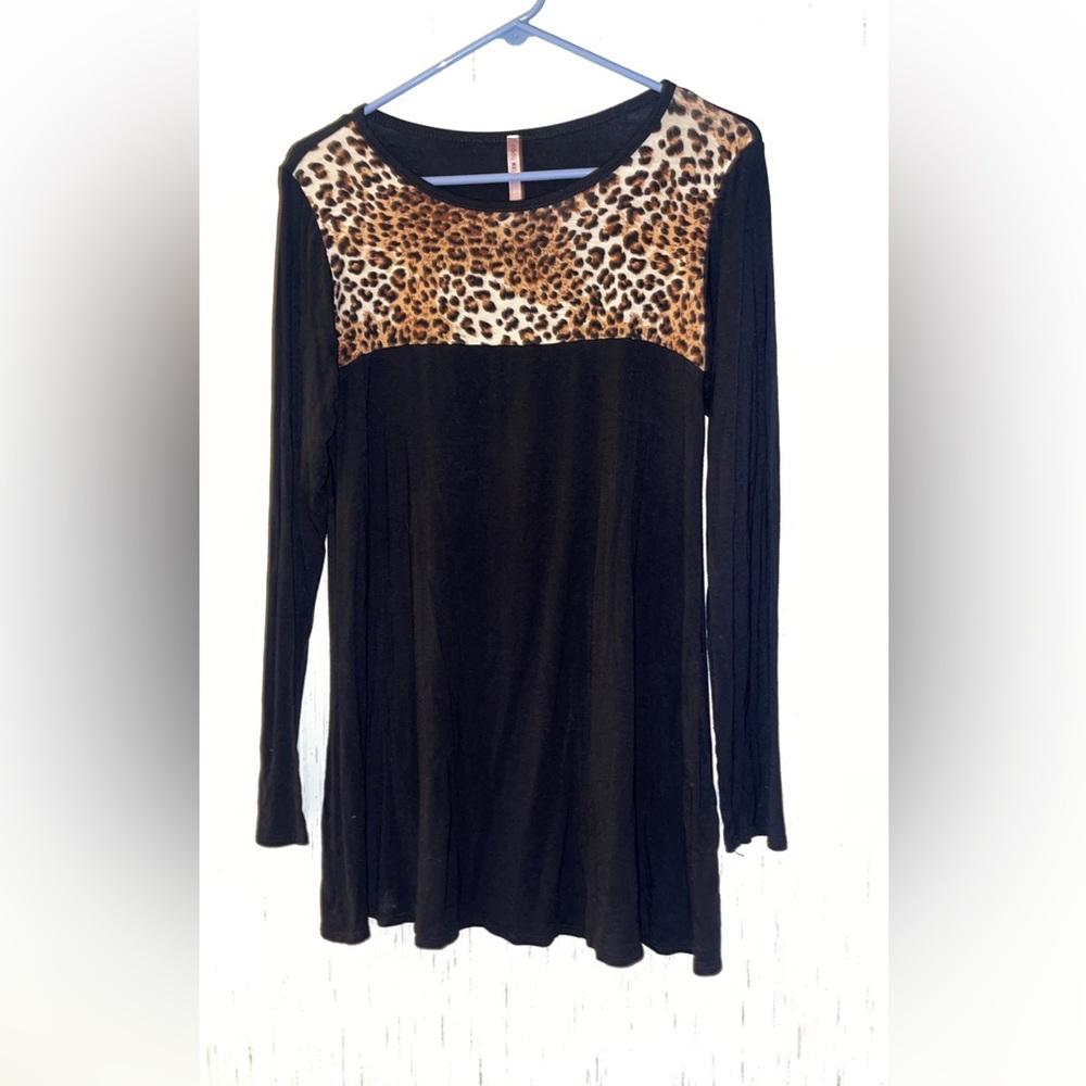 Size M Black/Cheetah Tunic/Dress